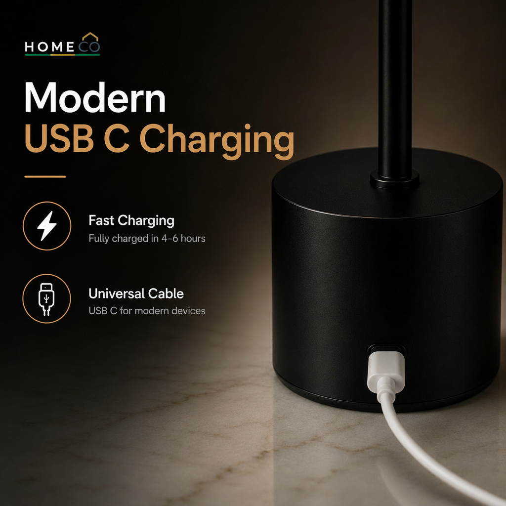 USB C Charging - Home Co Logo